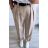 Kalhoty dlouhé elegantní s páskem dámské (S/M/L ONE SIZE) ITALSKÁ MÓDA IMWAD25546