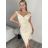 Šaty elegantné carmen krátké bez rukávov dámske (S/M ONE SIZE) TALIANSKA MóDA IM322308/DR