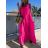 Šaty dlhé maxi oversize letné na ramienka dámske (S/M/L ONE SIZE) TALIANSKA MÓDA IMWAE25698
