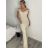 Šaty elegantní společenské carmen dlouhé dámské (XS/S/M/L ONE SIZE) ITALSKÁ MÓDA IM322063