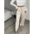 Nohavice dlhé letné dámske AURORA (S/M/L ONE SIZE) TALIANSKA MÓDA IMD25116/DUR S/M/L tmavo béžová