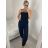 Nohavice letné dlhé oversize dámske ELENA (S/M/L ONE SIZE) TALIANSKA MÓDA IMD24130/DUR vínová S/M/L