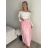 Sukňa dlhá s vreckami dámska PALOMA (S/M/L ONE SIZE) TALIANSKA MÓDA IMD25054