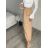 Sukně dlouhá s kapsami dámská PALOMA (S/M/L ONE SIZE) ITALSKÁ MÓDA IMD25054/DUR S/M/L béžová