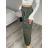 Sukně dlouhá s kapsami dámská PALOMA (S/M/L ONE SIZE) ITALSKÁ MÓDA IMD25054/DUR S/M/L zelená khaki