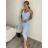 Šaty letní na ramínka dámské (S/M ONE SIZE) ITALSKÁ MÓDA IMPSH226357/DR -   tmavě růžová -   S/M