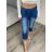 Nohavice strečové dámske (S/M/L ONE SIZE) TALIANSKA MÓDA IMSM25SIENA/DUR S/M/L modrá