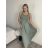 Šaty  letní bez rukávu dámské Bella (S/M/L ONE SIZE) ITALSKÁ MÓDA IMSM25BELLA/DR S/M/L královská modrá