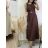 Šaty dlouhé elegantní bez rukávu dámské (S/M/L ONE SIZE) ITALSKÁ MÓDA IMWAD25747