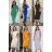 Šaty elegantní letní krátký rukáv dámské (XS/S/M ONE SIZE) ITALSKÁ MÓDA IMM25M27807