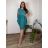 Šaty oversize letný krátky rukáv dámske nadrozmer MANUELA (44/46/48 ONE SIZE) TALIANSKA MÓDA IM425064
