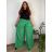 Nohavice dlhé letné dámske nadrozmer DANIELLA (52/54/56 ONE SIZE) TALIANSKA MÓDA IM425DANIELLA