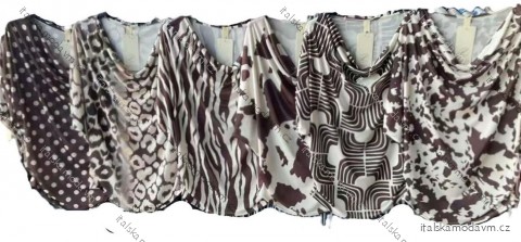 Blúzka icecool cowprint 3/4 dlhý rukáv dámska (S/M/L ONE SIZE) TALIANSKA MÓDA IMM25M4290