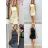Šaty krátké letní elegantní bez rukávu dámské (XS/S/M ONE SIZE) ITALSKÁ MÓDA IMM25M34096