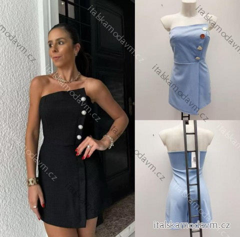 Šaty krátke elegantný carmen cez prsia dámske (XS/S/M ONE SIZE) TALIANSKA MÓDA IMM25M30891