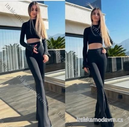Nohavice dlhé letné dámske (XS/S/M ONE SIZE) TALIANSKA MÓDA IMM25M41224