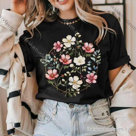Tričko krátky rukáv dámske (XS/S/M ONE SIZE) TALIANSKA MÓDA IMM25M2415I