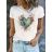 Tričko krátky rukáv dámske (XS/S/M ONE SIZE) TALIANSKA MÓDA IMM25M2415J