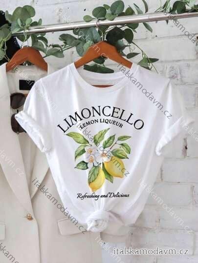 Tričko krátky rukáv dámske (XS/S/M ONE SIZE) TALIANSKA MÓDA IMM25M2415L