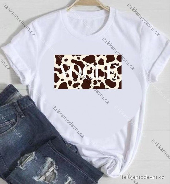 Tričko krátky rukáv dámske (XS/S/M ONE SIZE) TALIANSKA MÓDA IMM25M2415VOGUE