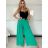 Kalhoty elegantní s páskem dámské (S/M/L ONE SIZE) ITALSKÁ MÓDA IMD25006