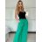 Nohavice elegantné s opaskom dámske ISABELA (S/M/L ONE SIZE) TALIANSKA MÓDA IMD25006/DU - ružová - S/M/L