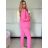 Souprava sako dlouhý rukáv a kalhoty dlouhé dámská (XS/S/M ONE SIZE) ITALSKÁ MÓDA IMWCA25319/DU -   zelená -   S/M