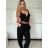 Nohavice s opaskom dámske (S/M/L ONE SIZE) TALIANSKA MÓDA IM425101/DU -   hnedá
 -   S/M/L