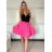 Sukně krátká dámská SILVA (XS/S/M ONE SIZE) ITALSKÁ MÓDA IMWHP25322/DU -   tmavě růžová -   S/M