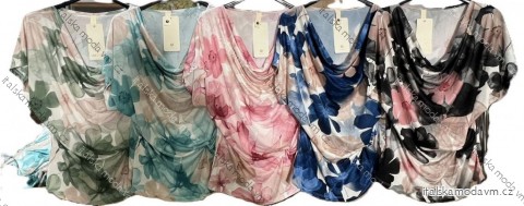 Halenka krátký rukáv dámská (S/M/L ONE SIZE) ITALSKÁ MÓDA IMM25M7550