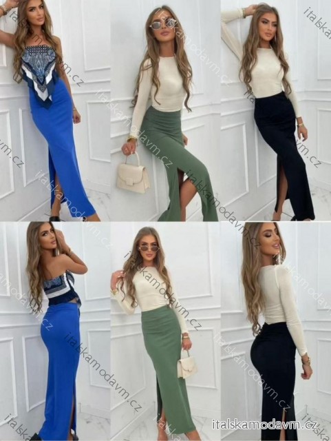 Sukně dlouhá dámská (XS/S/M ONE SIZE) ITALSKÁ MÓDA IMM25M34549