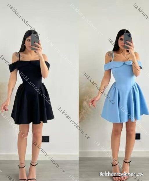Šaty krátké letní na ramínka dámské (XS/S/M ONE SIZE) ITALSKÁ MÓDA IMM25M40845