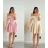 Šaty krátke letné na ramienka dámske (XS/S/M ONE SIZE) TALIANSKA MÓDA IMM25M40845