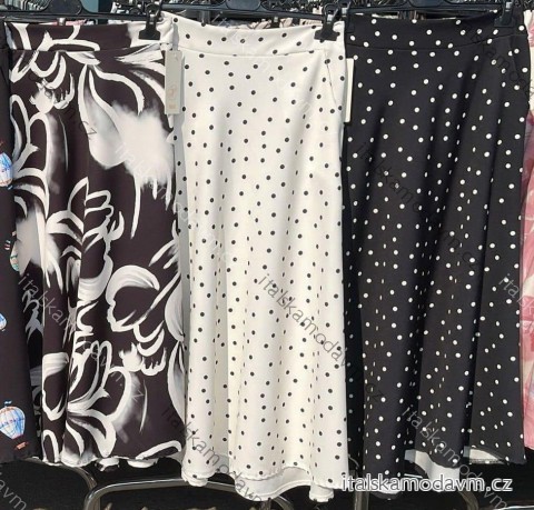 Sukně dlouhá puntík dámská (XS/S/M ONE SIZE) ITALSKÁ MÓDA IMM25M4187