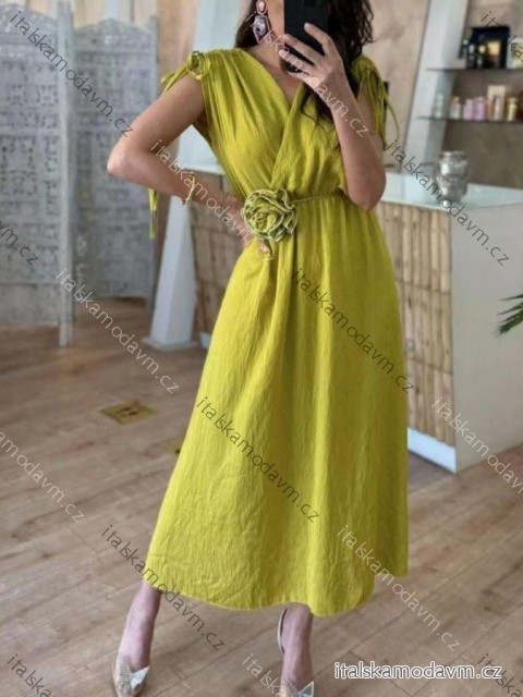 Šaty letné bez rukávu dámske (XS/S/M ONE SIZE) TALIANSKA MÓDA IMM25M5187
