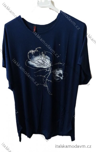 Tunika tričko krátký rukáv dámská (UNI L/XXL) MODA ITALY TML20010