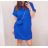 Šaty letní oversize s kabelkou krátký rukáv dámské nadrozměr (XL2XL/3XL ONE SIZE) ITALSKÁ MÓDA IMC22391/DU starorůžová XL/2XL/3XL
