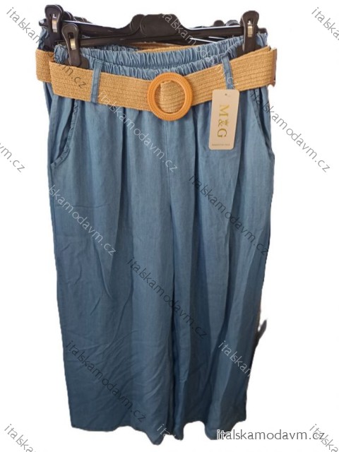 Kalhoty dlouhé riflové dámské (S/M/L ONE SIZE) ITALSKÁ MÓDA IM725023