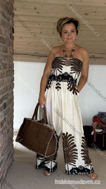 Overal dlouhý carmen dámský nadrozměr (42/44/46 ONE SIZE) ITALSKÁ MÓDA IMWEC25032