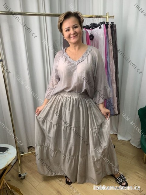 Sukňa dlhá dámska nadrozmer mumu (42/44/46 ONE SIZE) TALIANSKA MÓDA IMWEC25050