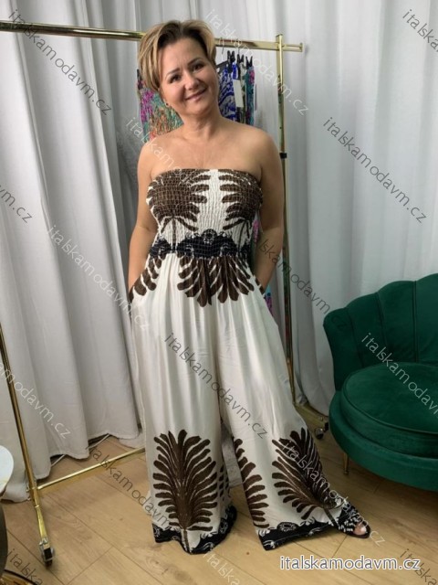 Overal dlhý carmen dámsky nadrozmer (42/44/46 ONE SIZE) TALIANSKA MÓDA IMWEC25053