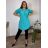 Tunika prodloužená 3/4 rukáv dámská nadrozměr (2XL/3XL ONE SIZE) TALIANSKA MóDA IM324SUMER