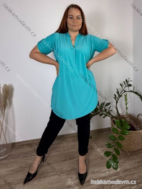 Tunika prodloužená 3/4 rukáv dámská nadrozměr (2XL/3XL ONE SIZE) TALIANSKA MóDA IM324SUMER