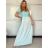 Šaty letní krátký rukáv dámské (S/M/L ONE SIZE) ITALSKÁ MÓDA IMSM25013/DU -   béžová -   S/M/L
