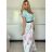 Šaty letní krátký rukáv dámské FIORE (S/M/L ONE SIZE) ITALSKÁ MÓDA IMSM25019