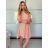 Šaty košilové 3/4 krátký rukáv dámské (S/M/L ONE SIZE) ITALSKá MODA IMSP25LAGO