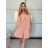Šaty košilové 3/4 krátký rukáv dámské (S/M/L ONE SIZE) ITALSKá MODA IMSP25LAGO