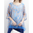 Tunika 3/4 dlouhý rukáv dámská (S/M/L ONE SIZE) ITALSKÁ MÓDA IMPLI254566
