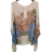 Tunika 3/4 dlouhý rukáv dámská (S/M/L ONE SIZE) ITALSKÁ MÓDA IMPLI254566