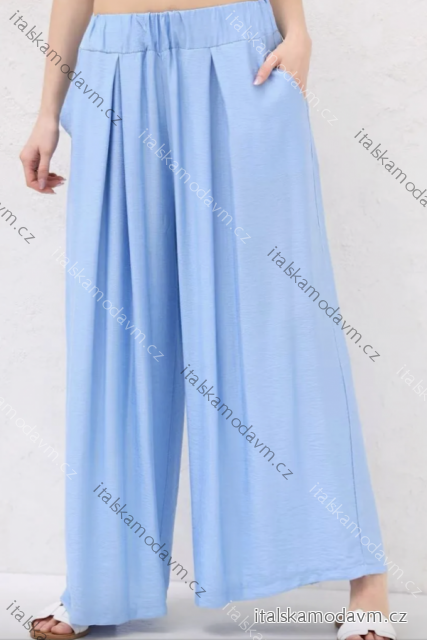 Kalhoty letní dlouhé oversize dámská (S/M/L ONE SIZE) ITALSKÁ MÓDA IMPLI257320